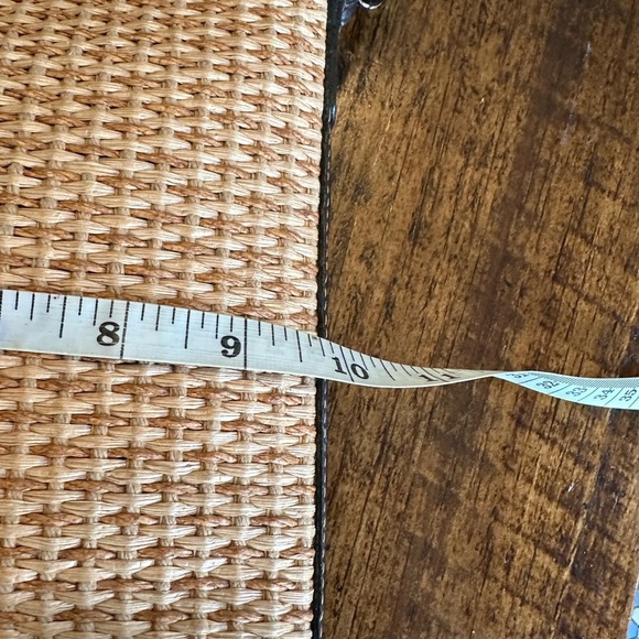 Brahmin | Natural Fiber & Black Croc Embossed Leather Convertible Crossbody Bag - Picture 11 of 13